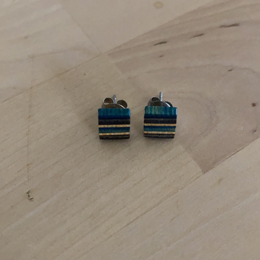 Handmade | Wood Stud Earrings